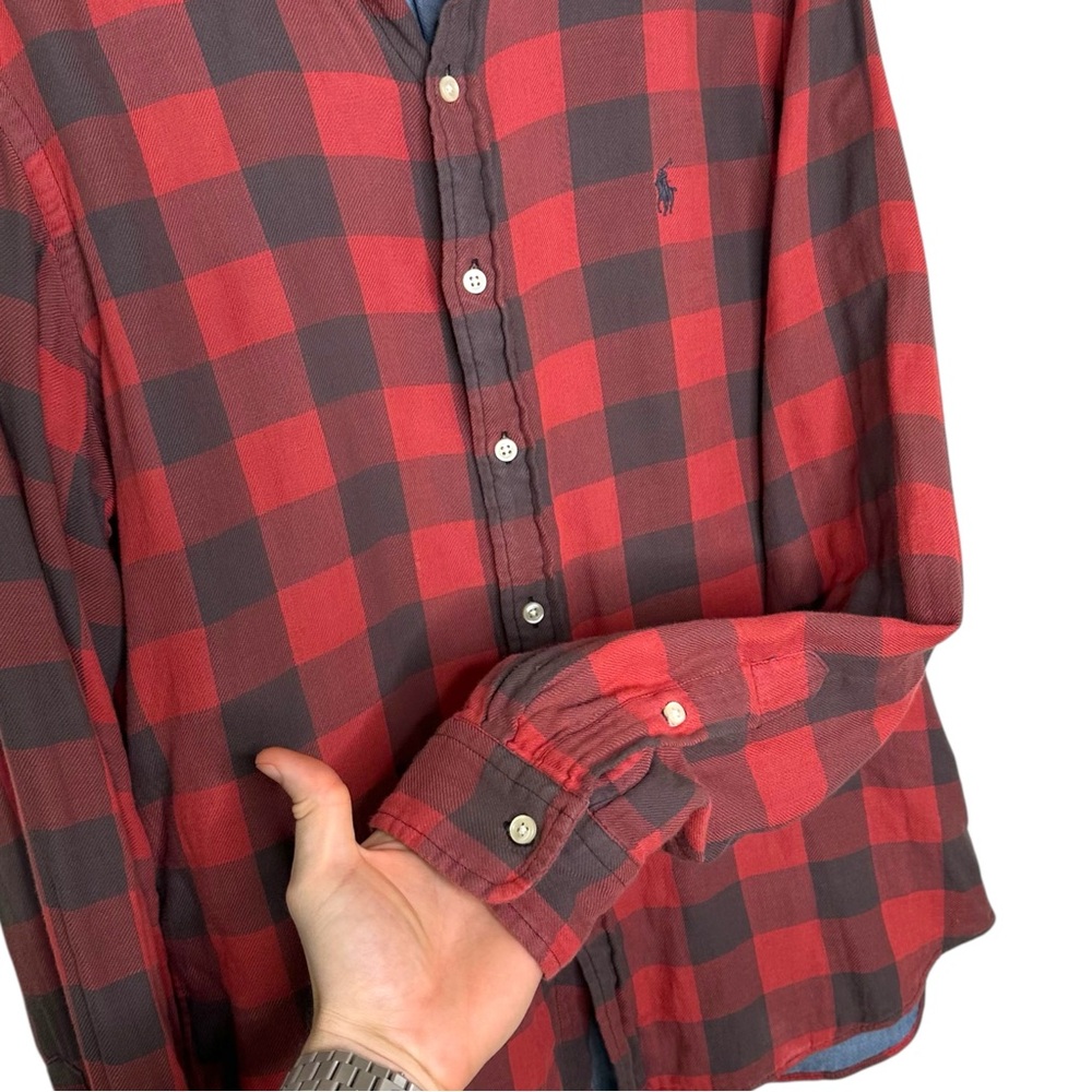 Ralph Lauren Plaid Flannel button down Shirt - Picture 4 of 7
